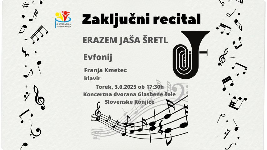 Zaključni recital Erazem Jaša Šretl